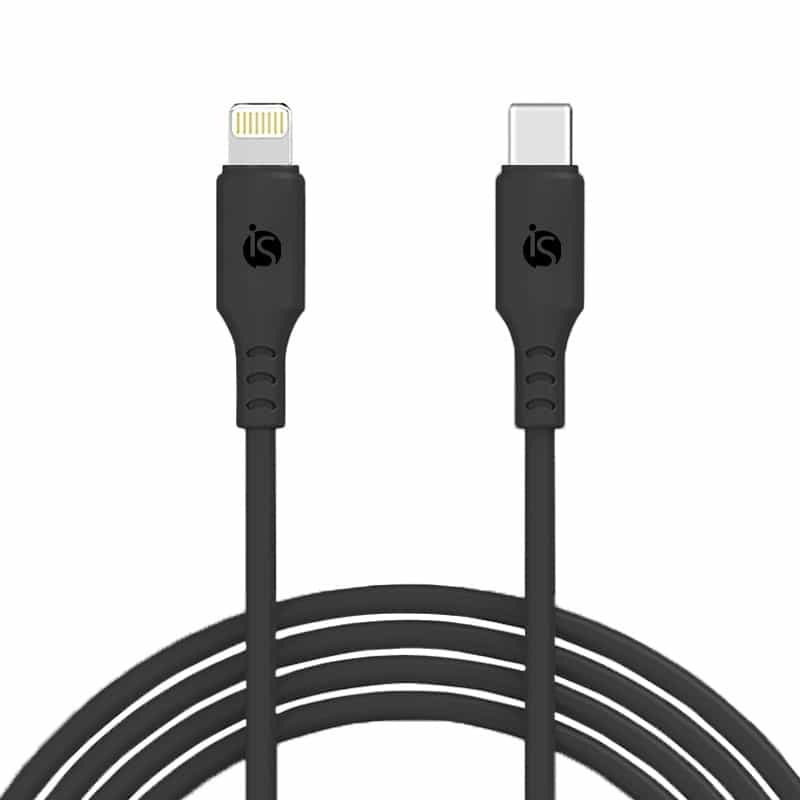 Cabo Silicone Líquido USB-C - Lightning Preto